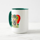 Chinees Shar-Pei St. Patrick's Day Mok (Voorkant links)