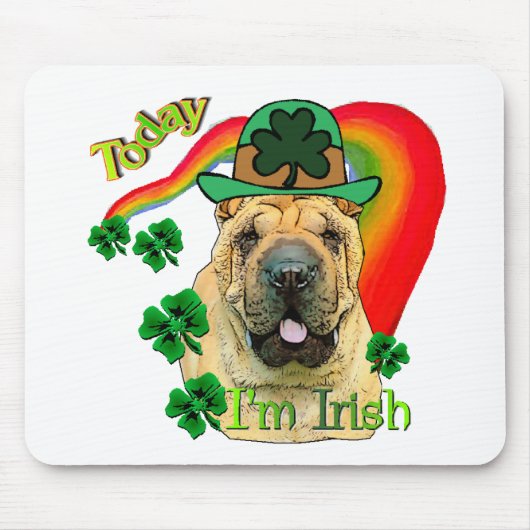 Chinees Shar-Pei St. Patrick's Day Muismat (Voorkant)