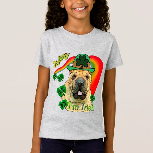 Chinees Shar-Pei St. Patrick's Day T-shirt (Voorkant)
