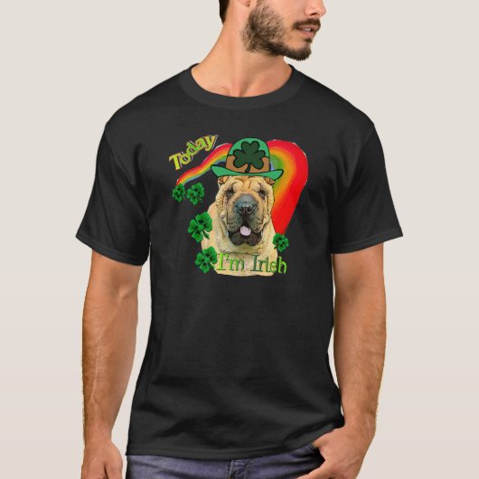 Chinees Shar-Pei St. Patrick's Day T-shirt (Voorkant)