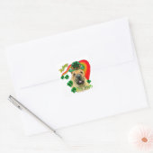 Chinees Shar-Pei St. Patrick's Day Vierkante Sticker (Envelop)