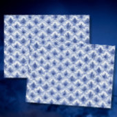 Chinees  Shell Pattern Blue en White Tissuepapier