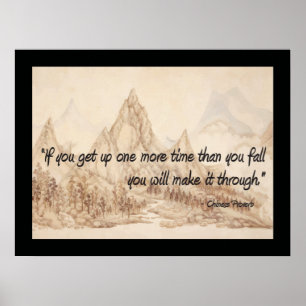 Chinees spreekwoord dat u zult maken poster