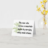 Chinees spreekwoord: notecards kaart (Gele Bloem)