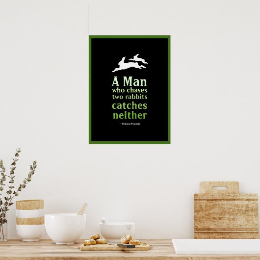 Chinees spreekwoord poster (Keuken)