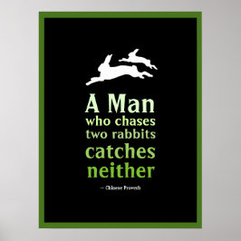 Chinees spreekwoord poster