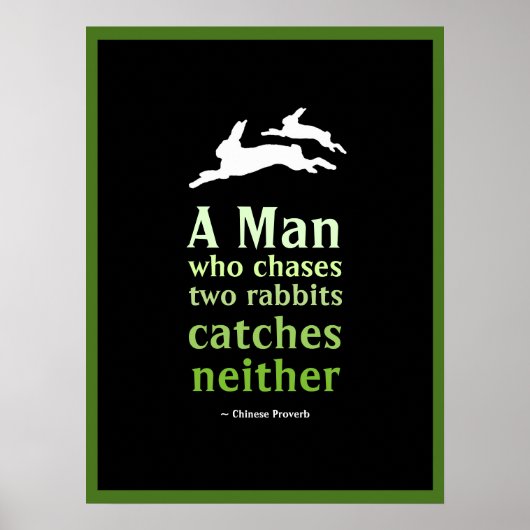 Chinees spreekwoord poster (Voorkant)