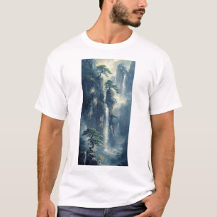 Chinees-stijl oud landschap schilderij T-shirt