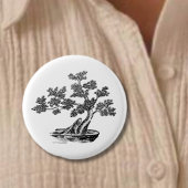 Chinees struikgewas ronde button 3,2 cm