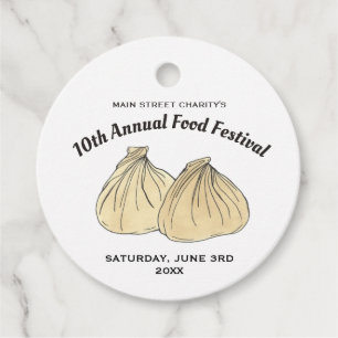 Chinees Sum Shumai Dumplings Food Festival Bedankjes Labels