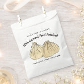 Chinees Sum Shumai Dumplings Food Festival Bedankzakje (Geknipt)