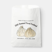 Chinees Sum Shumai Dumplings Food Festival Bedankzakje (Voorkant)