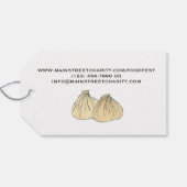 Chinees Sum Shumai Dumplings Food Festival Cadeaulabel (Achterkant Horizontaal)