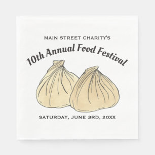 Chinees Sum Shumai Dumplings Food Festival Servet