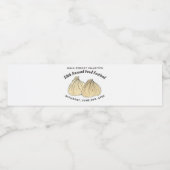 Chinees Sum Shumai Dumplings Food Festival Waterfles Etiket (Enkel label)