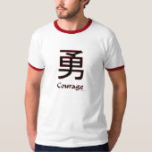 Chinees symbool Courage T-Shirt (Voorkant)
