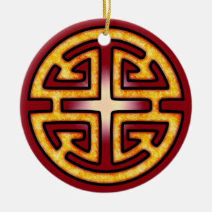 Chinees symbool keramisch ornament