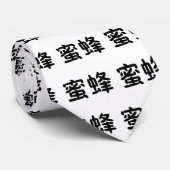 Chinees symbool voor bijen stropdas (Opgerold)