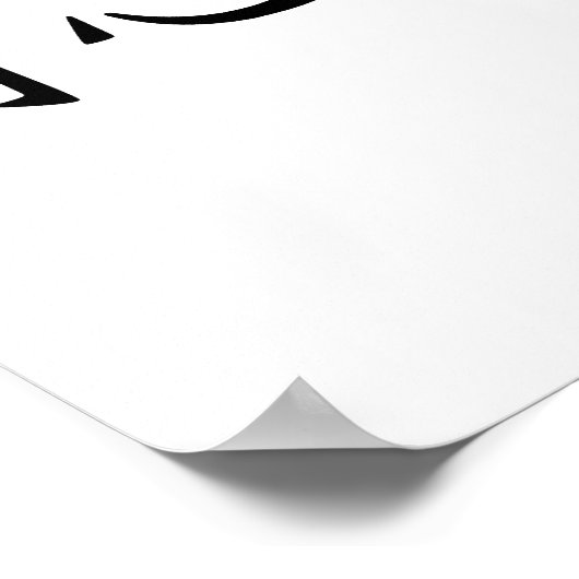 Chinees symbool voor binnensterkte poster (Hoek)