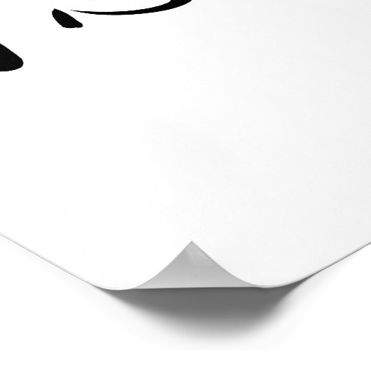 Chinees symbool voor binnensterkte poster (Hoek)