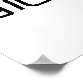 Chinees symbool voor binnensterkte poster (Hoek)