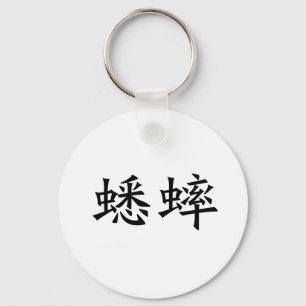 Chinees symbool voor cricket sleutelhanger