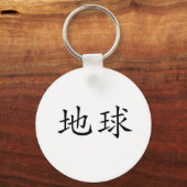 Chinees symbool voor de aarde sleutelhanger (Voorkant)