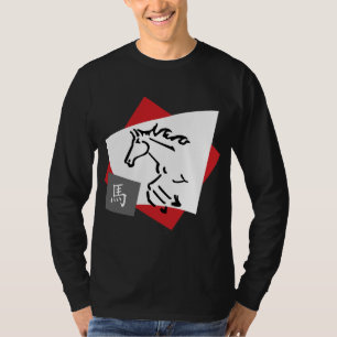 Chinees symbool voor dierpaarden t-shirt