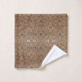 Chinees symbool voor dubbel geluk op hout bad handdoek (Wasdoekje)