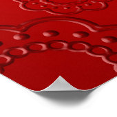 Chinees symbool voor dubbelgeluk poster (Hoek)