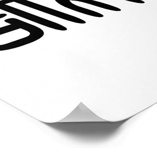 Chinees symbool voor eerlijkheid poster (Hoek)