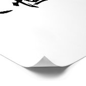 Chinees symbool voor eeuwige liefde poster (Hoek)