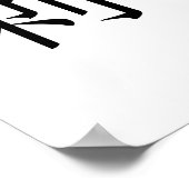 Chinees symbool voor egel poster (Hoek)