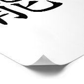 Chinees symbool voor energie poster (Hoek)