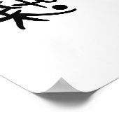 Chinees symbool voor enthousiasme poster (Hoek)