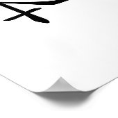 Chinees symbool voor instinct poster (Hoek)