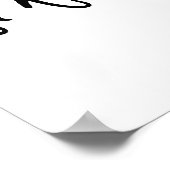 Chinees symbool voor kalkoen poster (Hoek)