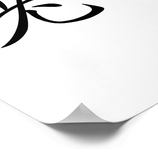 Chinees symbool voor leraar poster (Hoek)