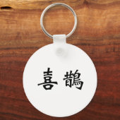 Chinees symbool voor magpie sleutelhanger (Voorkant)