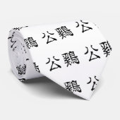 Chinees symbool voor rooster stropdas (Opgerold)