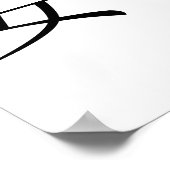 Chinees symbool voor rust, rust poster (Hoek)