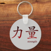 Chinees symbool voor Sterke Sleutelhanger (Voorkant)