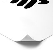 Chinees symbool voor thuis poster (Hoek)