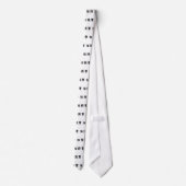 Chinees symbool voor uil stropdas (Achterkant)