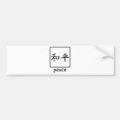 Chinees symbool voor vrede bumpersticker (Voorkant)