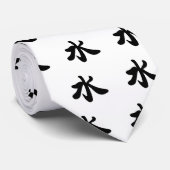 Chinees symbool voor water stropdas (Opgerold)