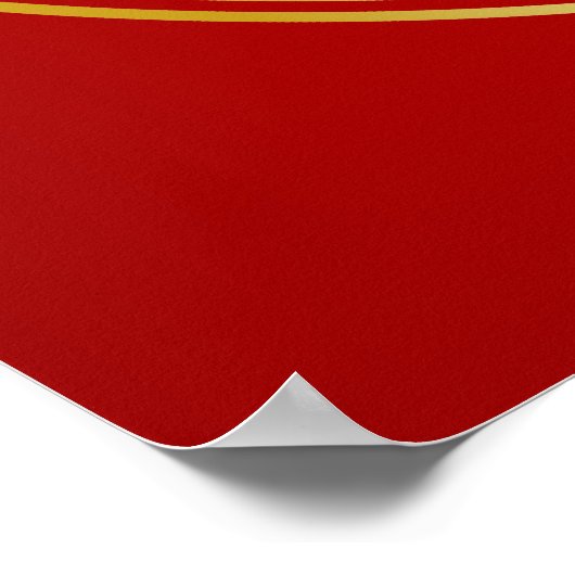 Chinees symbooljaar van Dragon BR Poster (Hoek)