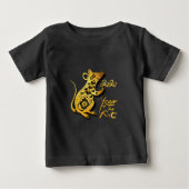 Chinees T-shirt voor Baby met katoenpapier voor ni (Voorkant)