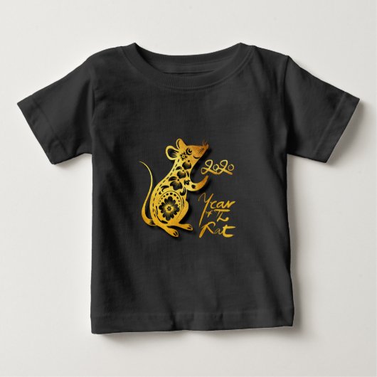 Chinees T-shirt voor Baby met katoenpapier voor ni (Voorkant)
