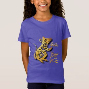 Chinees T-shirt voor rattengriffier met klauwhout